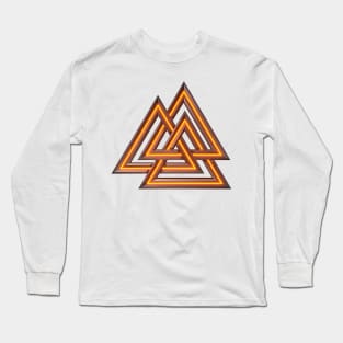 Valknut Symbol Long Sleeve T-Shirt